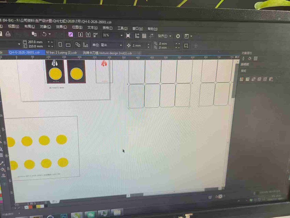 Tile artwork and layout design on screen