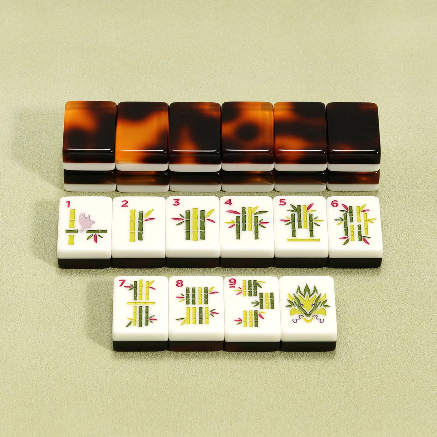 Acrylic Mahjong Tiles Custom American Mahjong Set detail