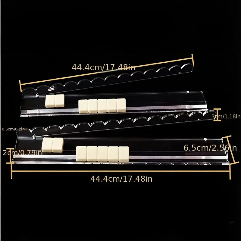 Modern Luxury Portable Pearl Acrylic Mahjong Racks detail
