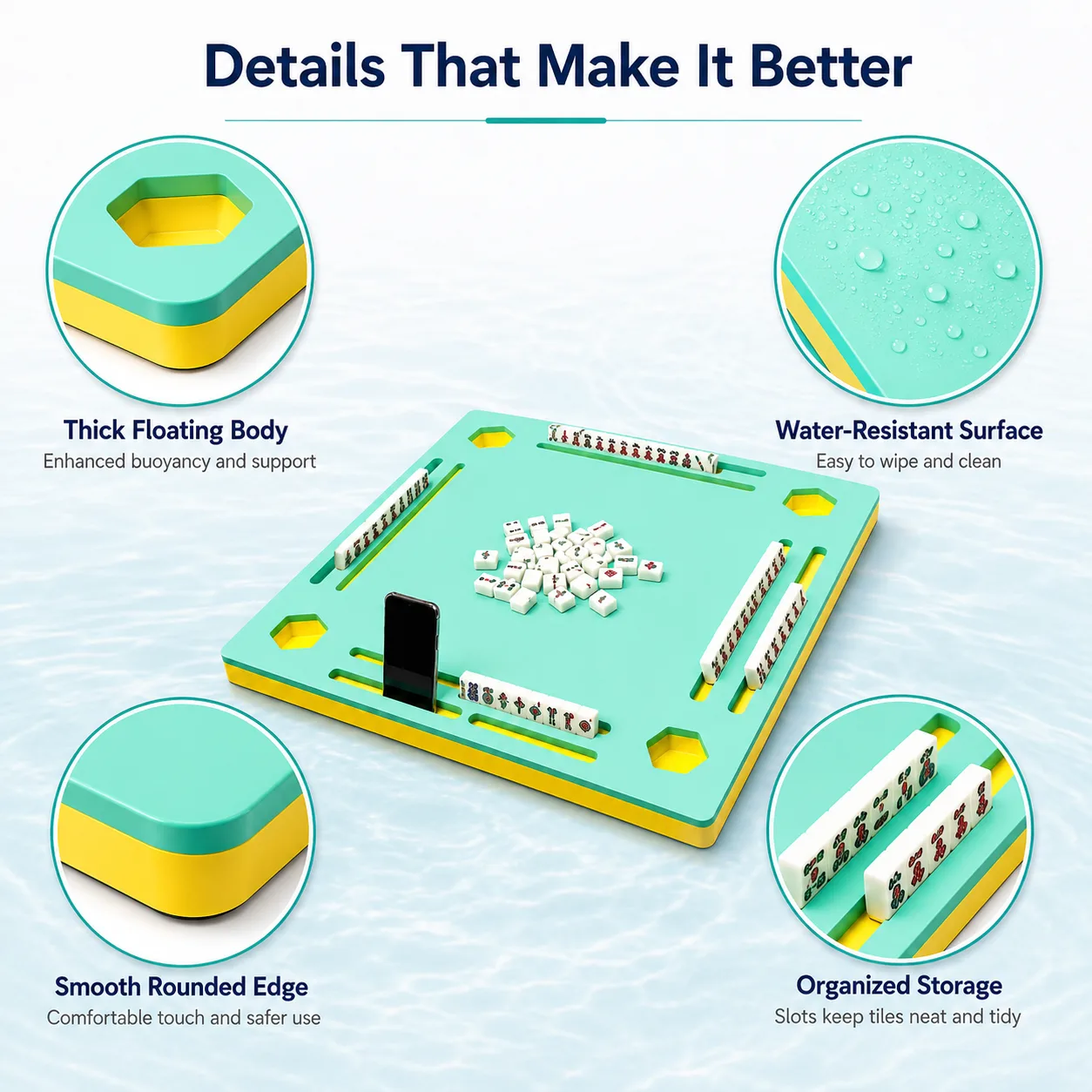 Custom Eco-friendly EVA Foam Waterproof Floating 4 detail