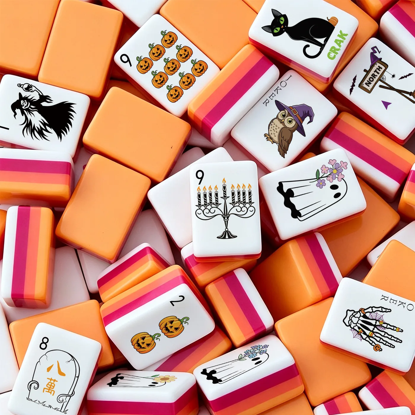 IN STOCK Halloween Mahjong Tiles Eco-Friendly Mode detail