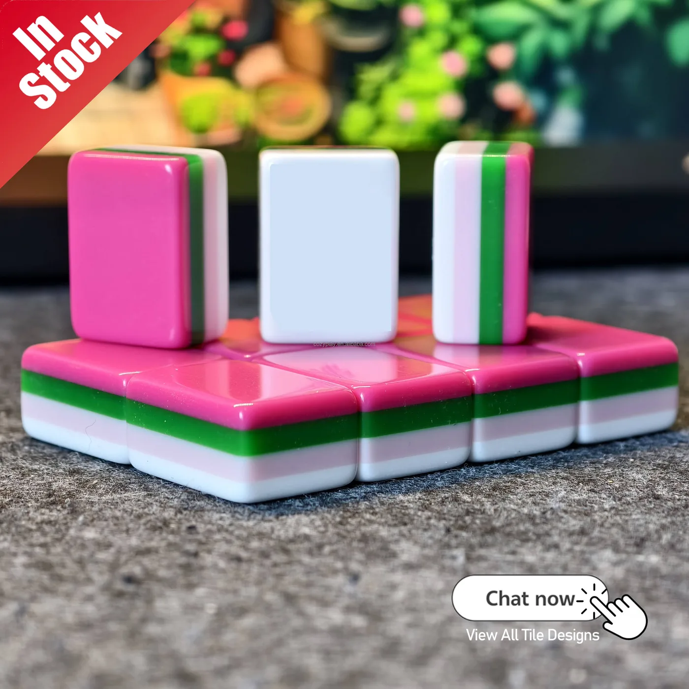 Custom American Crystal Luxury Mahjong Tiles Durable Water Resistant Game Gift American Mahjong Tiles