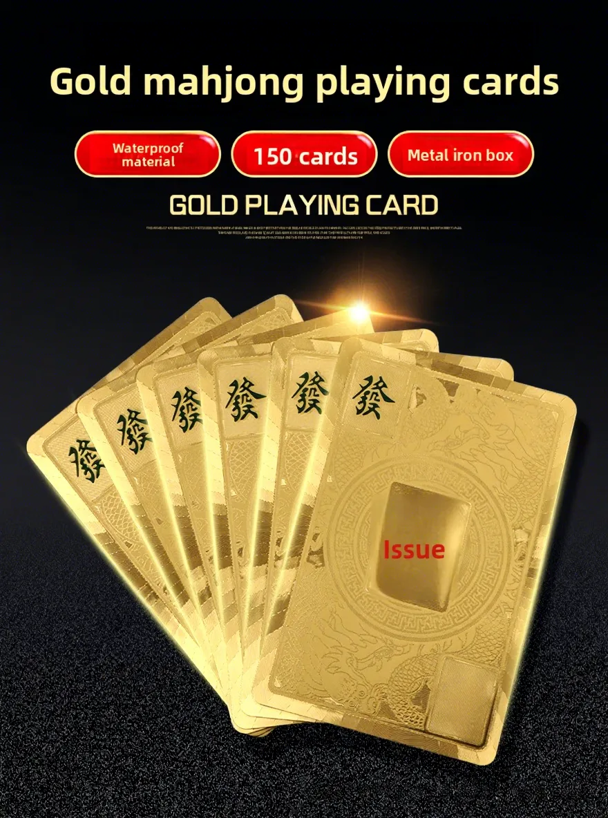 Mahjong Poker Cards Wholesale PVC Plastic Mini Mah detail