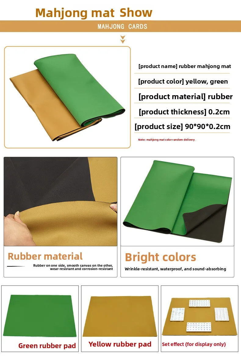 Portable Foldable Wood Mahjong Suitcase, Felt Hand detail