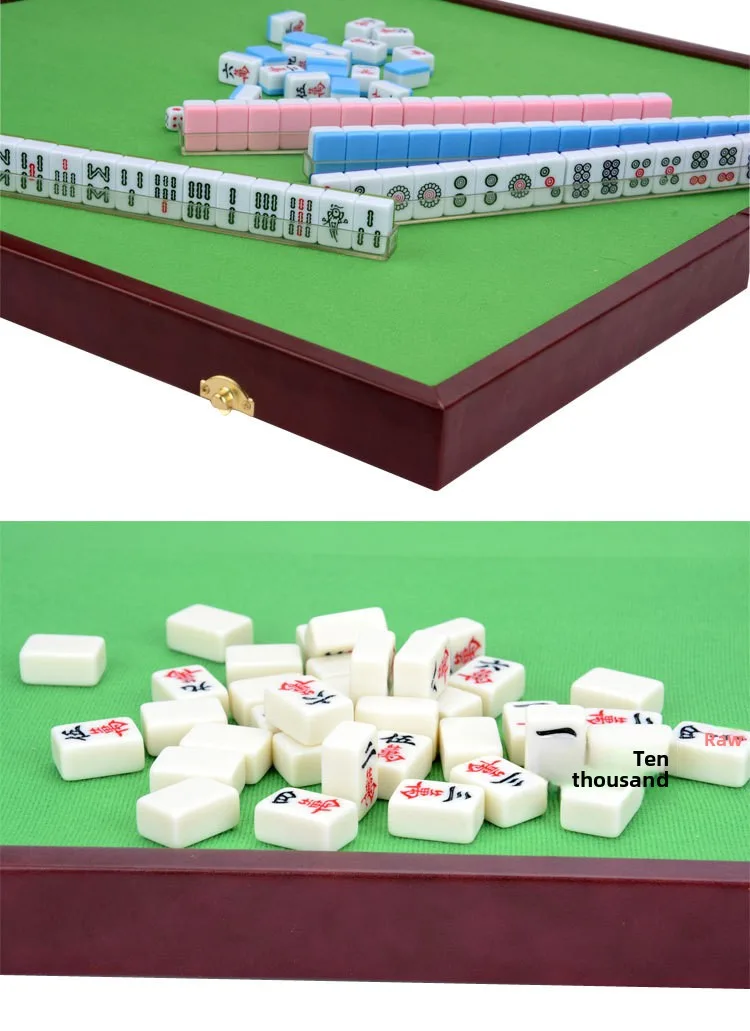 Portable Foldable Luxury Modern Mahjong Table with detail