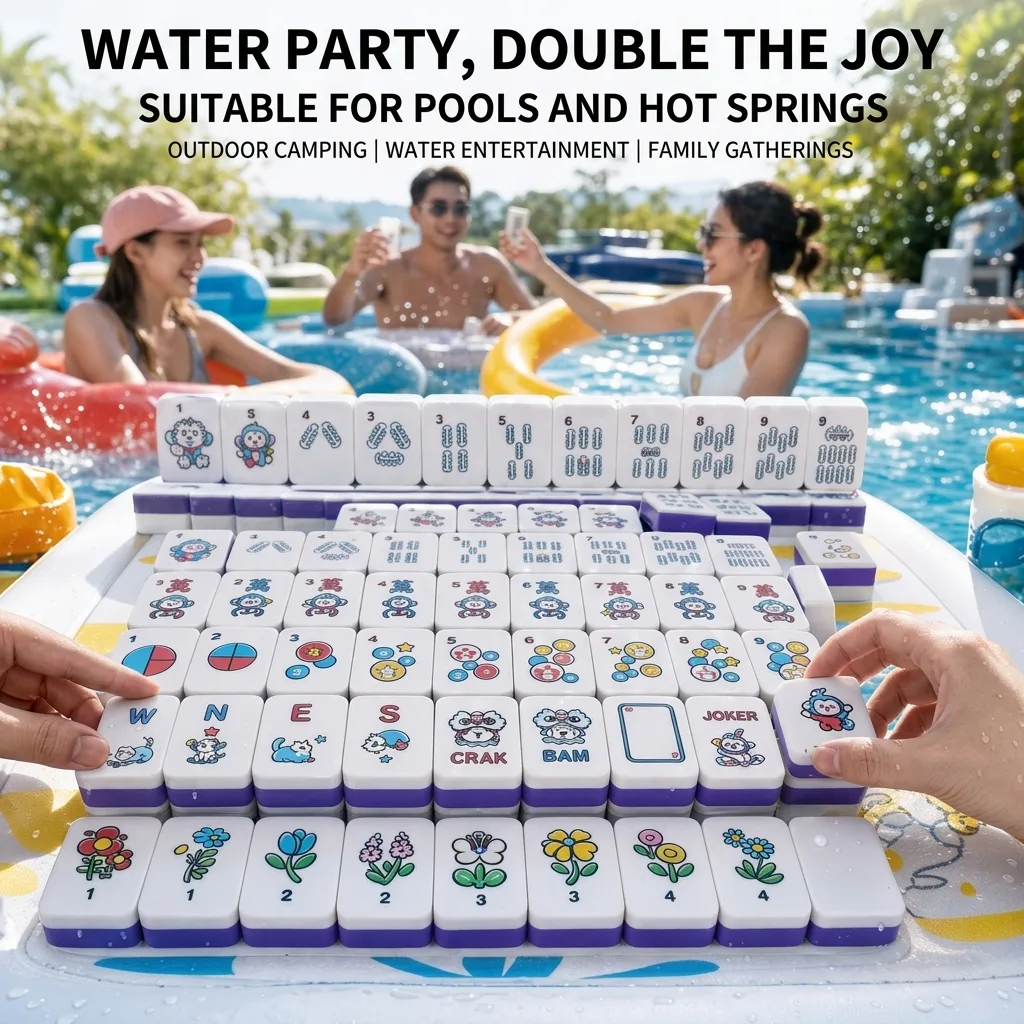 Floating EVA Foam American Mahjong Set Portable Ma detail