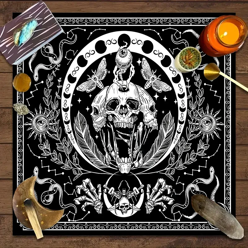 Custom Tarot Tablecloth Mystic Star Zodiac Play Mat Polyester Neoprene Waterproof Non-Slip for Card Game Poker Mahjong Wholesale