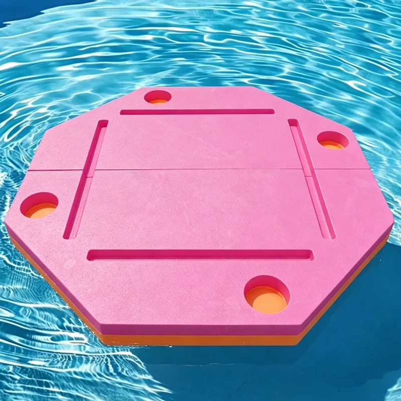 Custom Foldable Design Hexagon EVA Mahjong Mat American Mah Jongg Floating Tables for Swimming Pool Jayi Ja-01 Eco-Friendly
