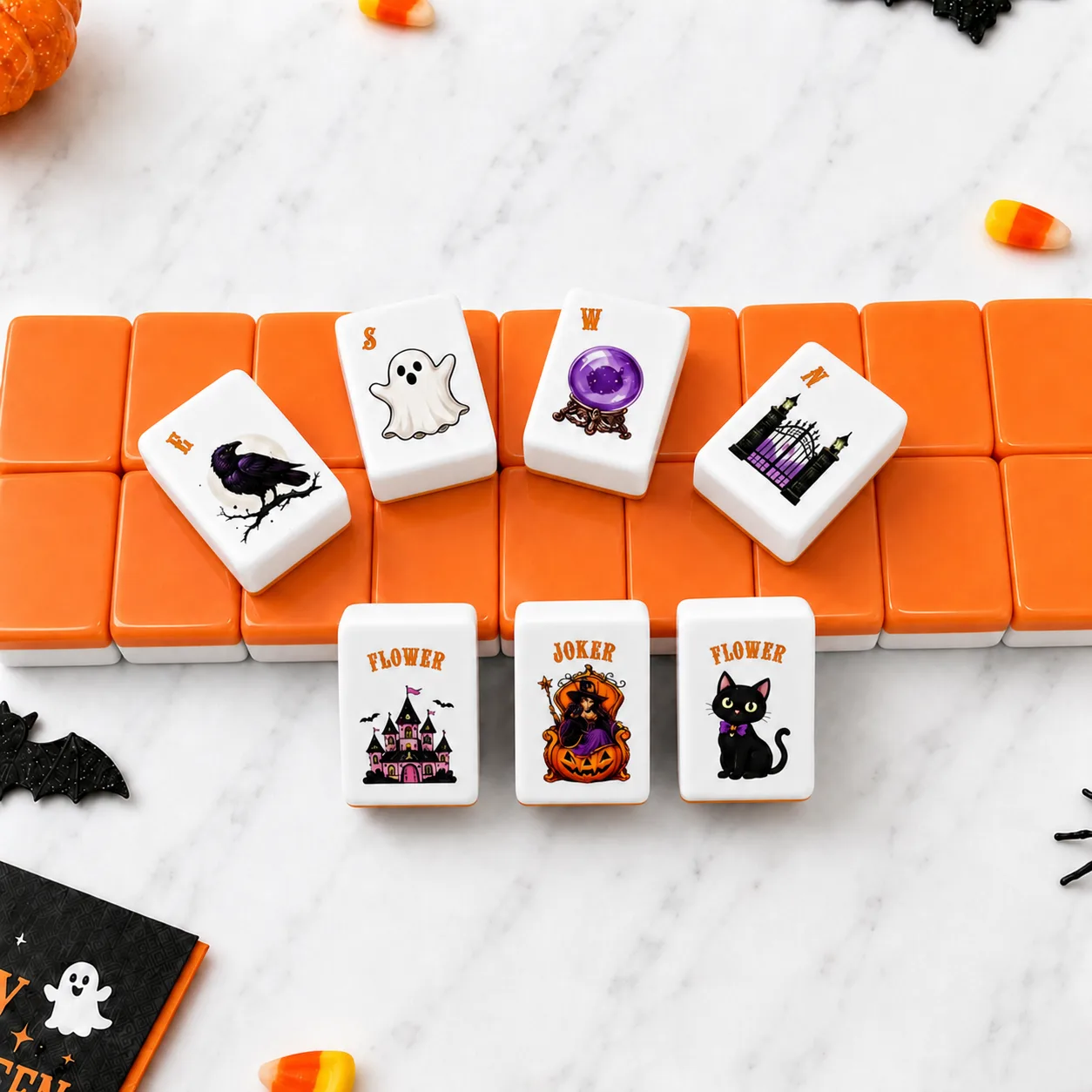 Factory Direct Luxury Halloween Mahjong Set for Fa detail