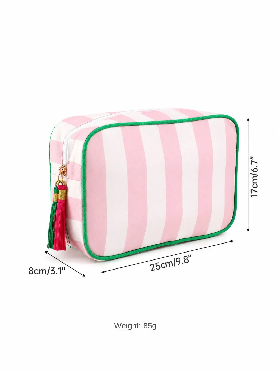 Mahjong Storage Bag Striped Polyester, Large-Capac detail