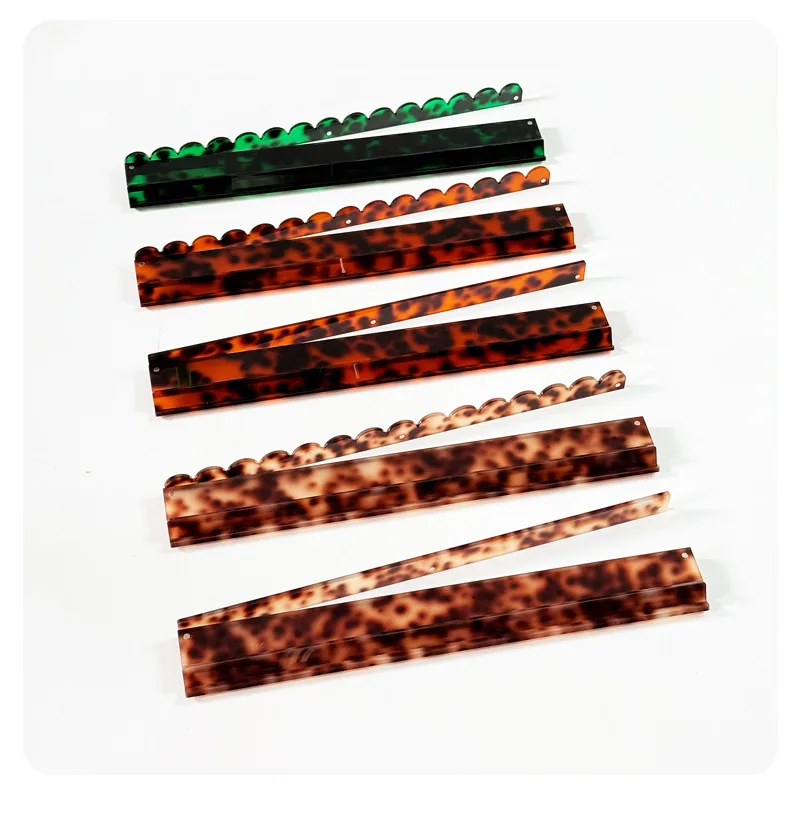 Custom Luxury Black White Check Acrylic Mahjong Ca detail