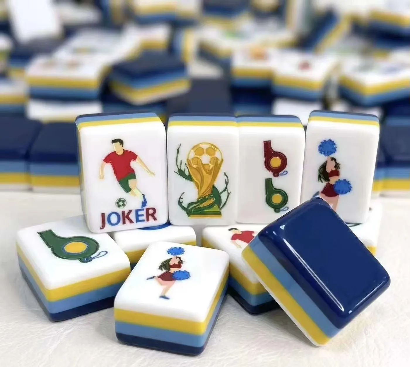American Luxury Mahjong Tile Set Multi-Layer Acryl detail