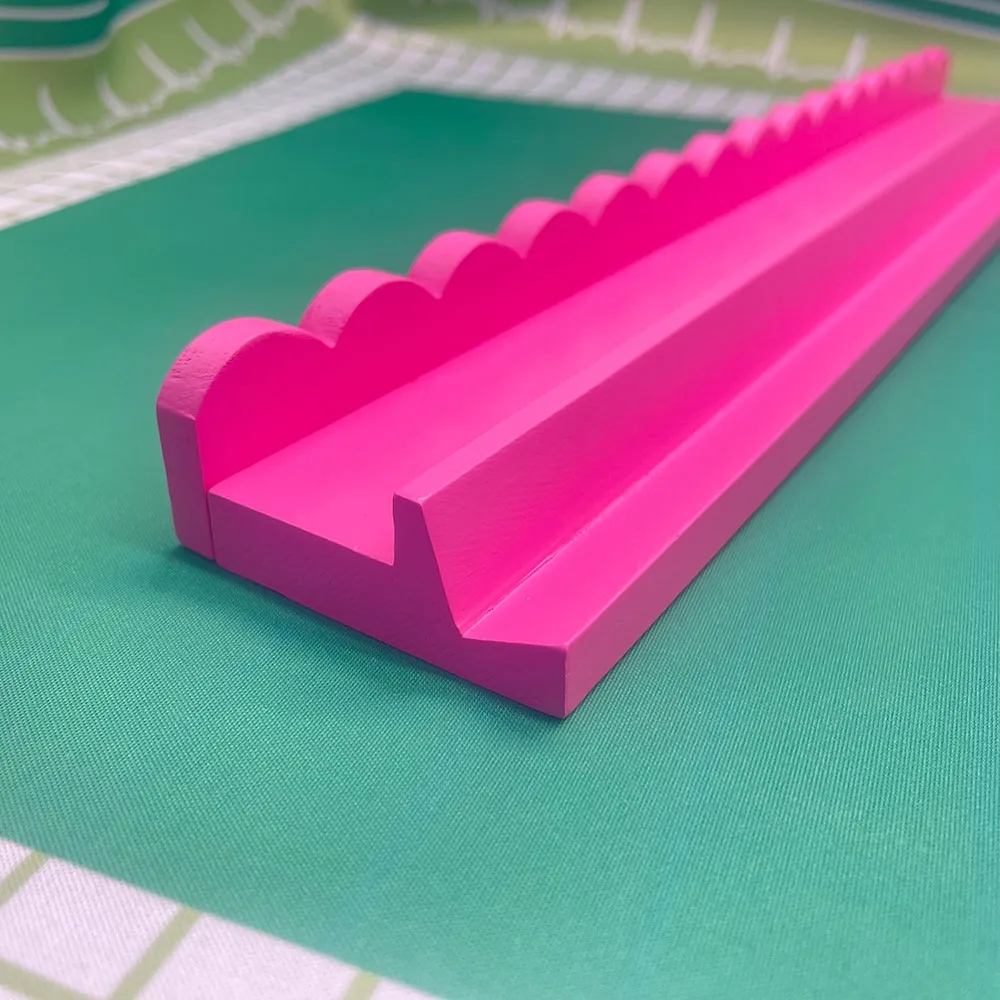 20 Inch White Luxury Modern Wooden Mahjong Racks a detail