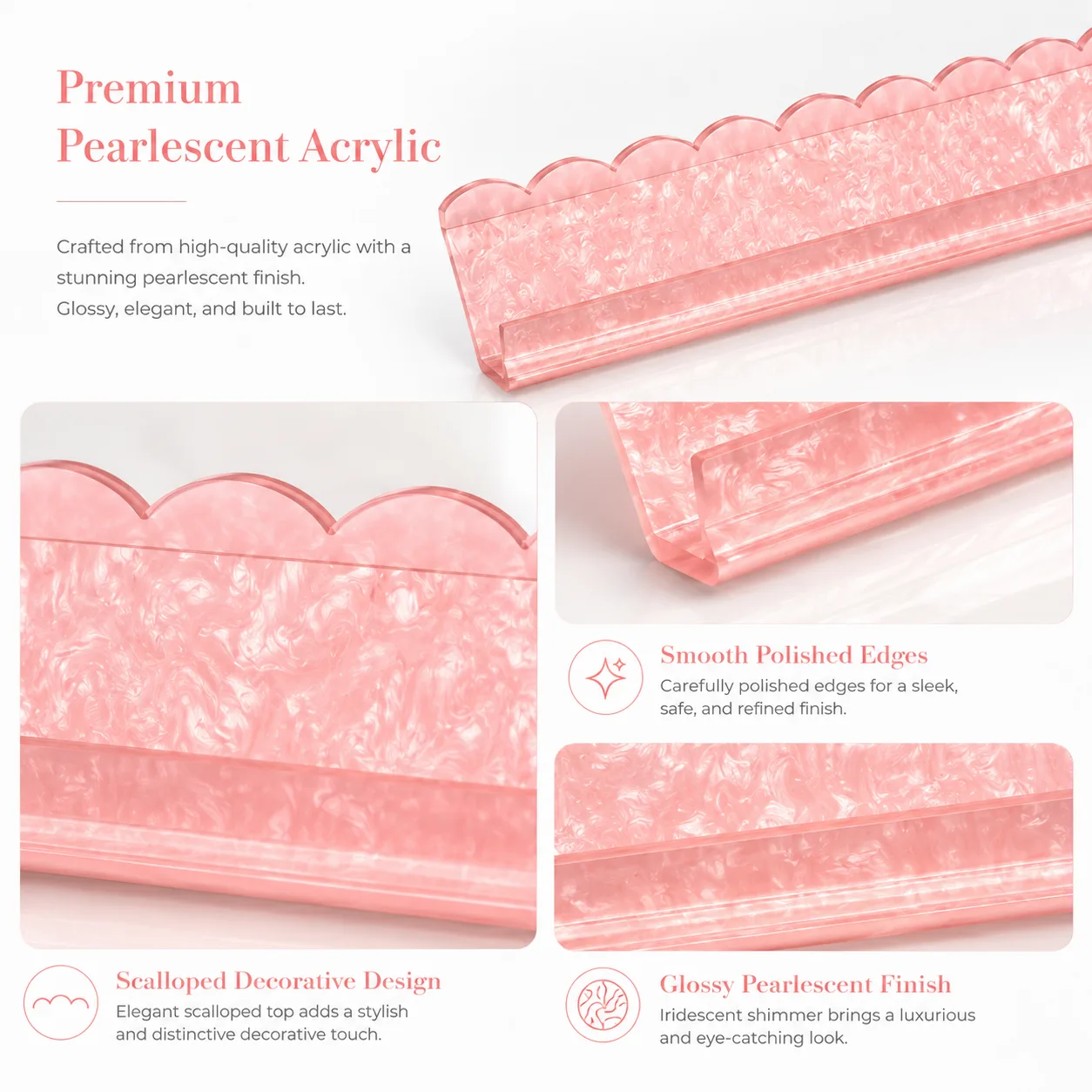 New Style Shell Pattern Mahjong Tiles Ruler 4mm Ac detail