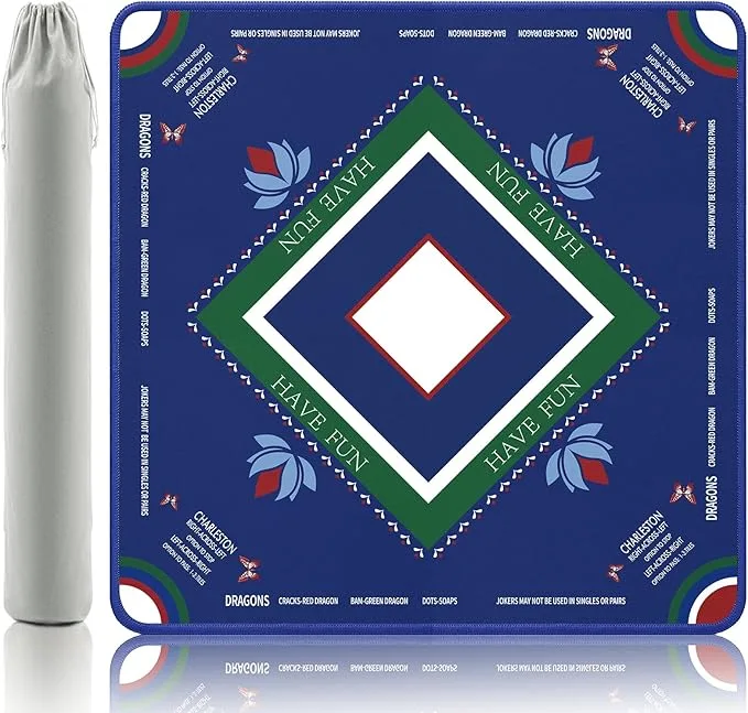 Modern Luxury Portable Mahjong Mat Rubber Anti-Sli detail