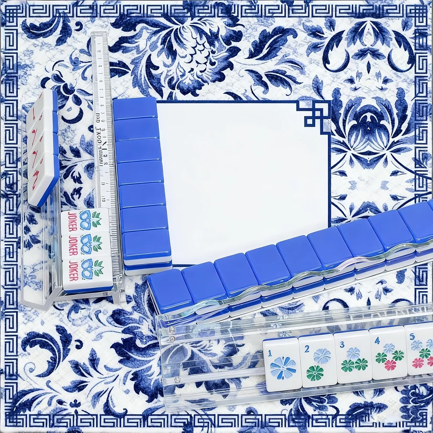 New Style Shell Pattern Mahjong Tiles Ruler 4mm Ac detail