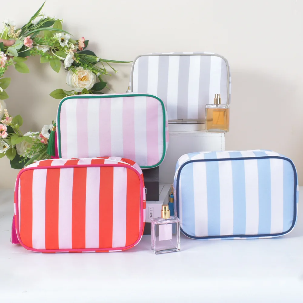 Wholesale Embroidered Striped Canvas Mahjong Stora detail