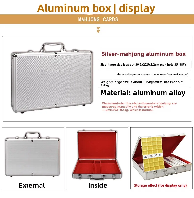Portable Foldable Wood Mahjong Suitcase, Felt Hand detail