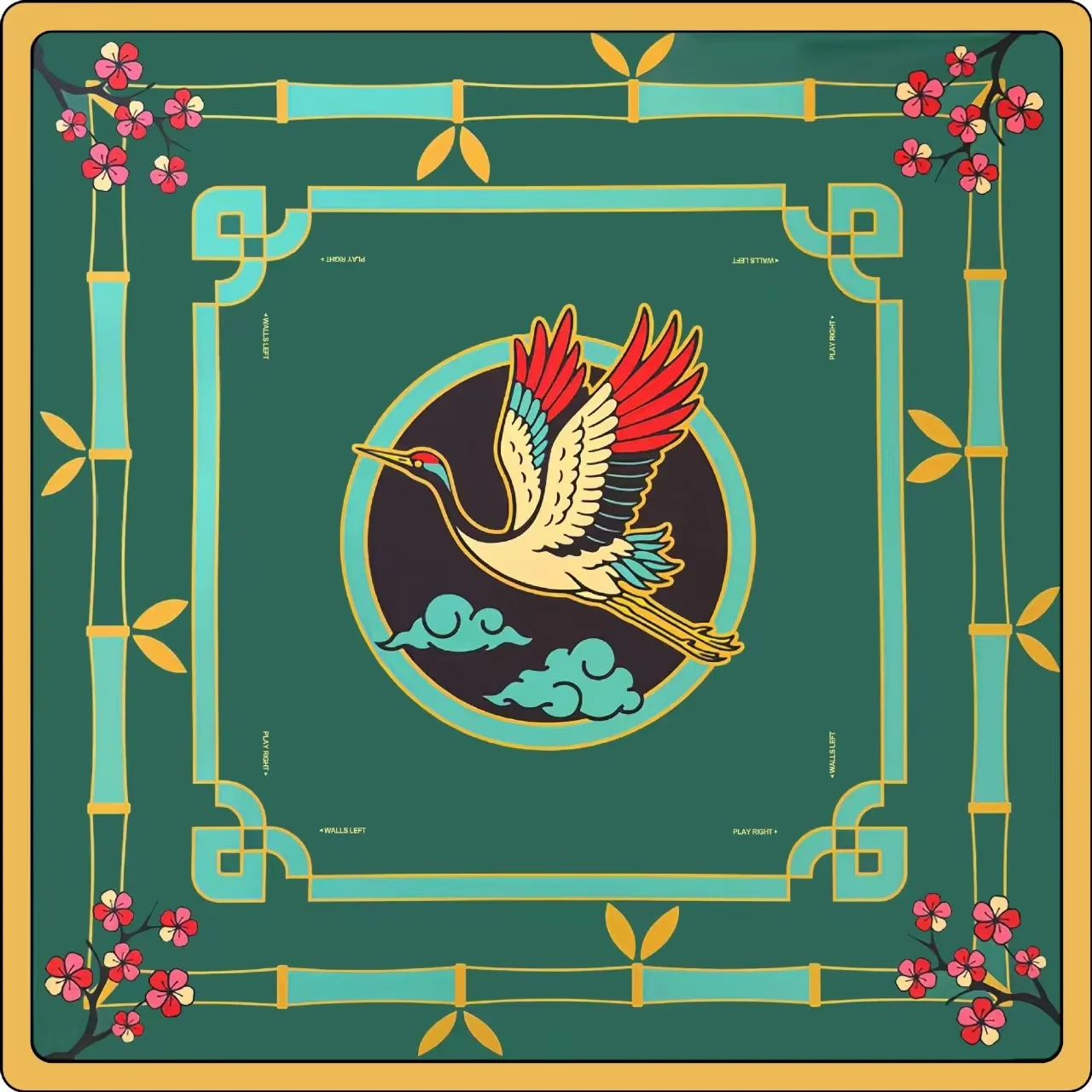 Luxury Silent Game Table Mat Anti-Skid Easy Wipe W detail