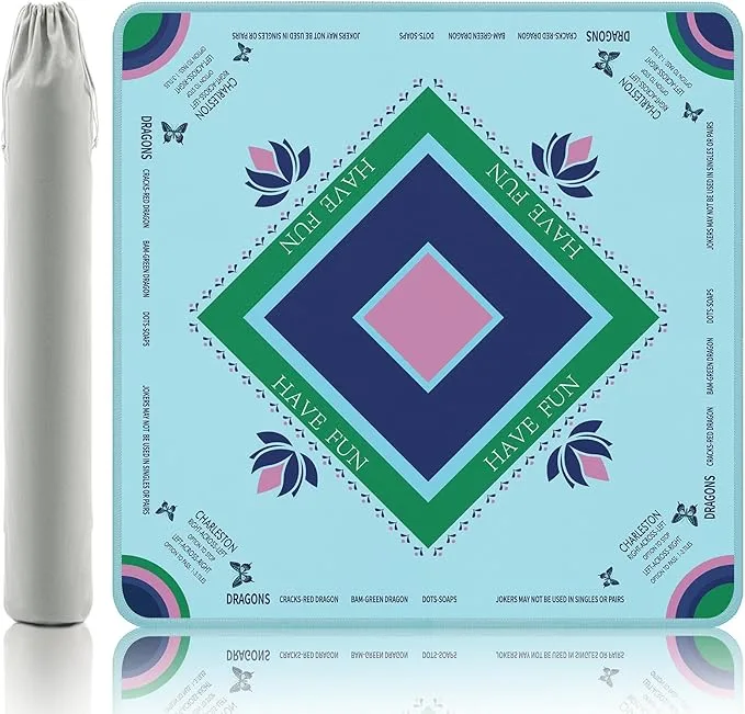 Modern Luxury Portable Mahjong Mat Rubber Anti-Sli detail