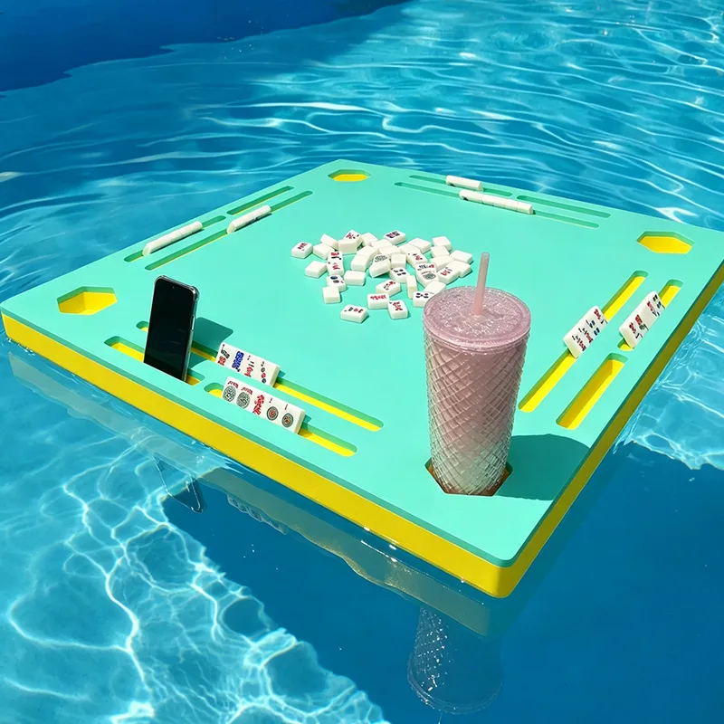 Custom Floating Mahjong Table for Swimming Pool -  detail