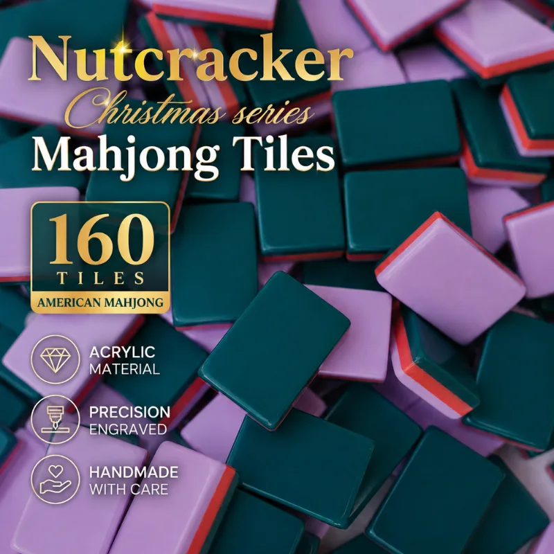 Luxury Christmas Nutcracker American Mahjong Tiles detail