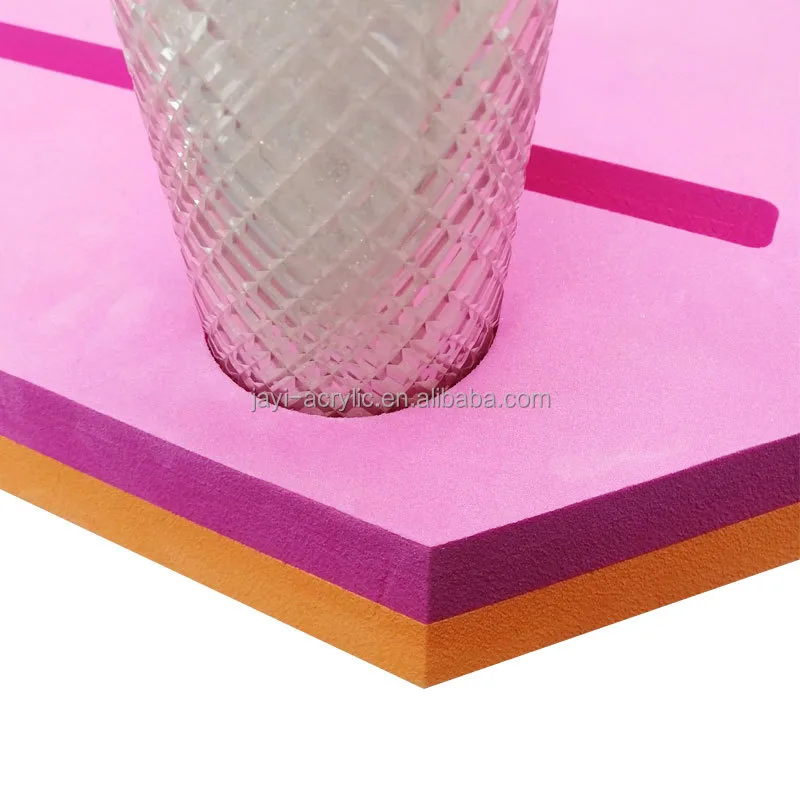 Custom Foldable Design Hexagon EVA Mahjong Mat Ame detail
