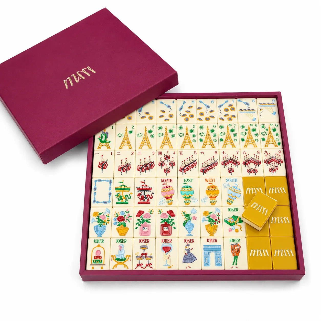 Light Luxury Modern Paris Yellow Hand-Painted Amer detail