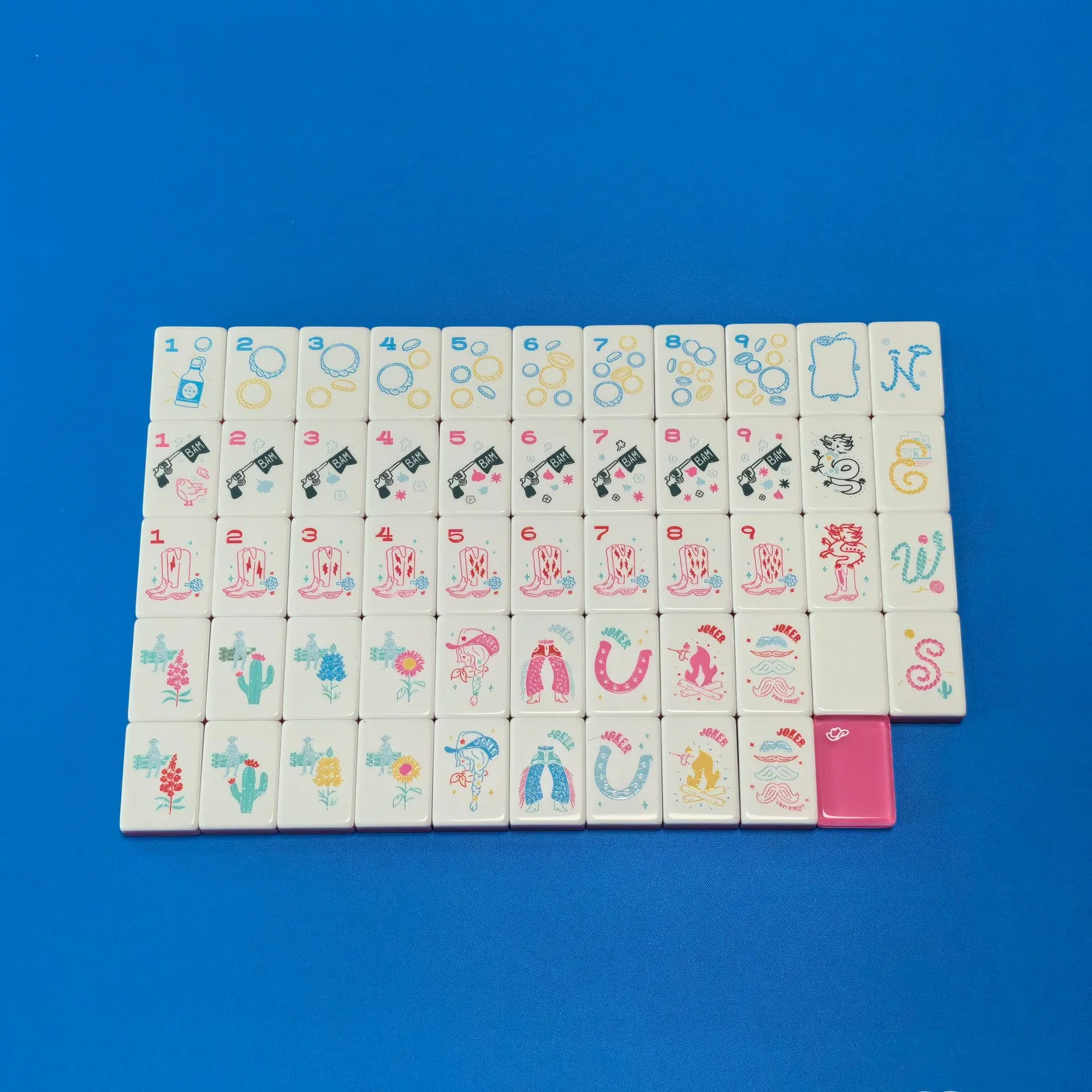 Modern Luxury Games Acrylic American Mahjong Tiles detail