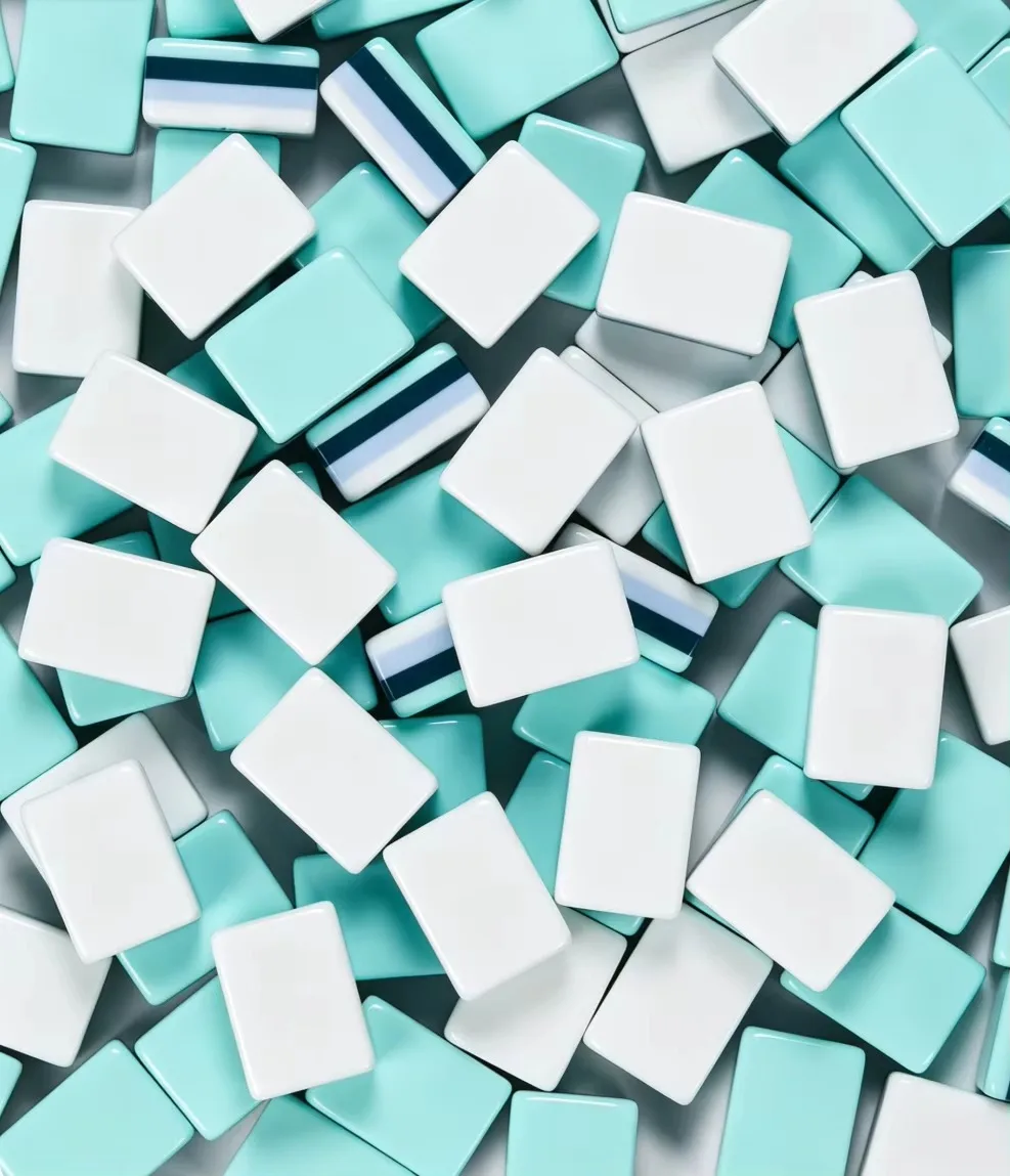 160 Pieces Blank Acrylic American Mahjong Tiles, T detail