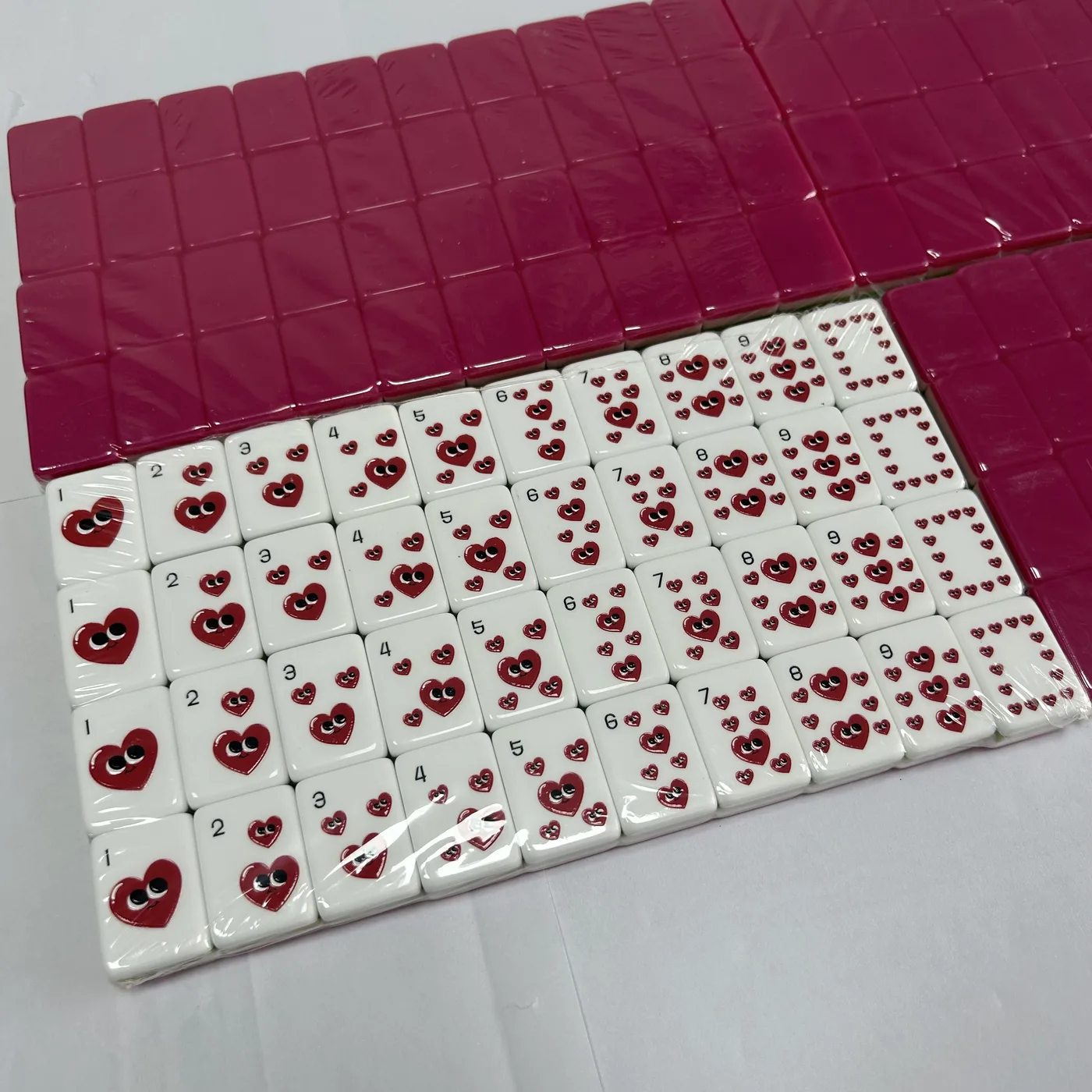 Custom Cute Cartoon American Mahjong Set Acrylic T detail