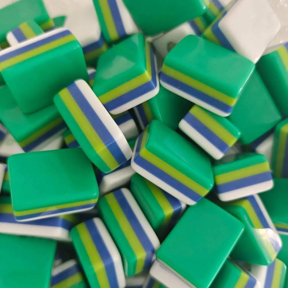 Custom Modern American Plastic Luxury Mahjong Tile detail