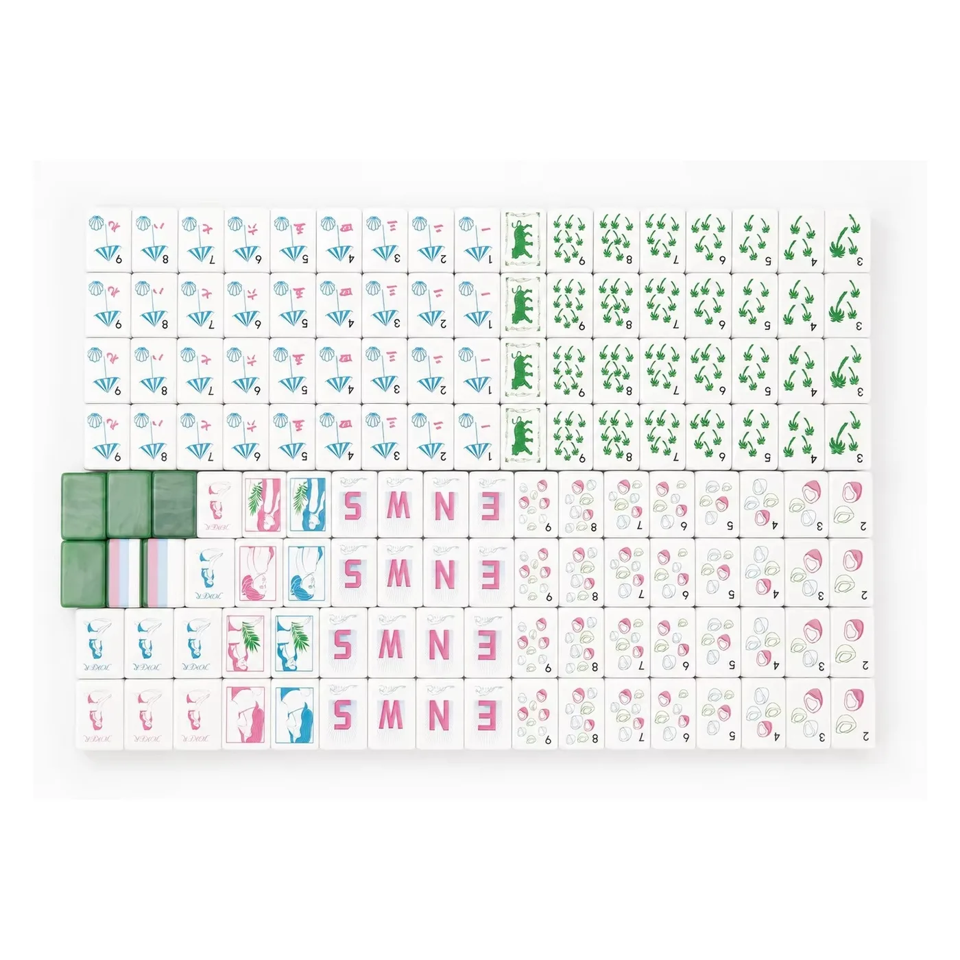 Custom Luxury Pink Green Double Layer Acrylic Amer detail