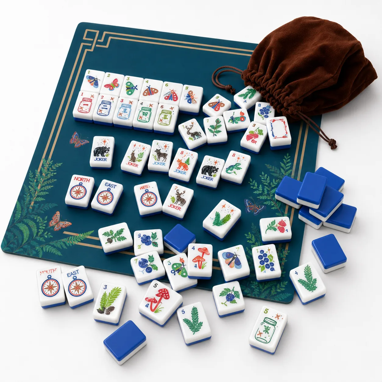 Custom Design Luxury American Mahjong Tiles Set 16 detail