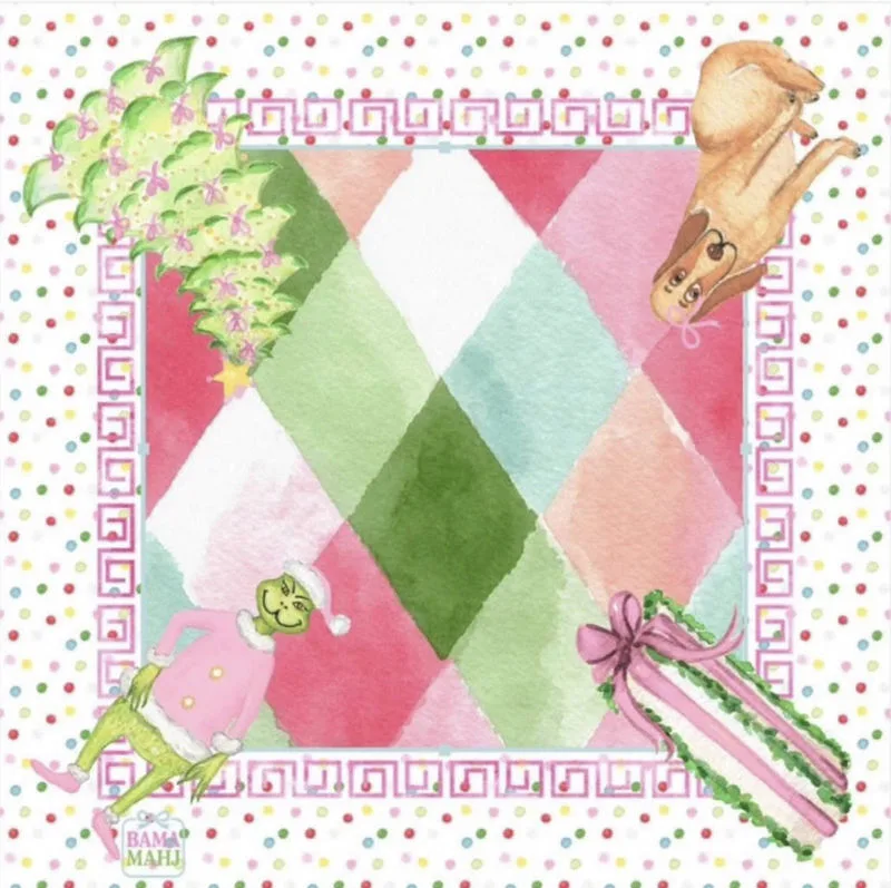 Custom Christmas American Mahjong Tiles 166 Pieces detail