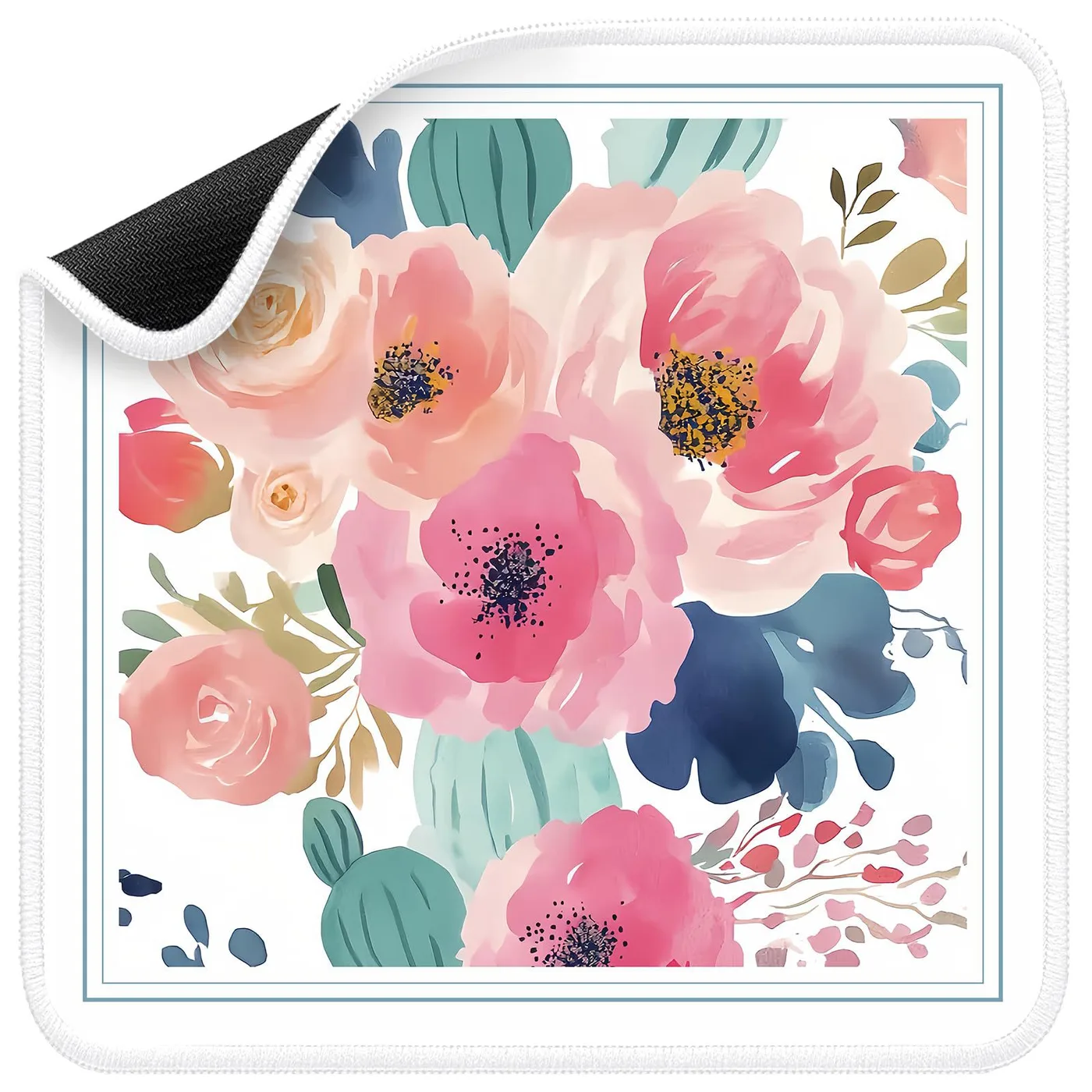 Modern Classics Floral-patterned Mahjong Table Mat detail
