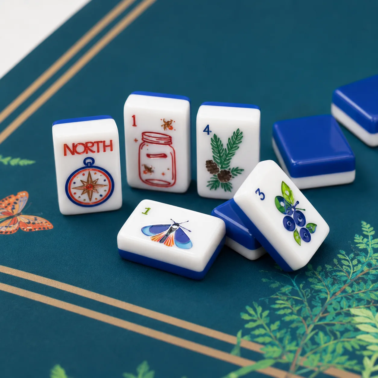 Custom Design Luxury American Mahjong Tiles Set 16 detail