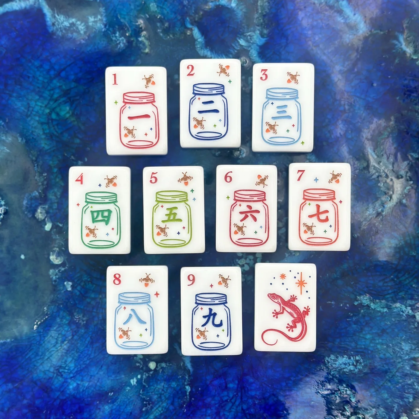 Custom Design Luxury American Mahjong Tiles Set 16 detail