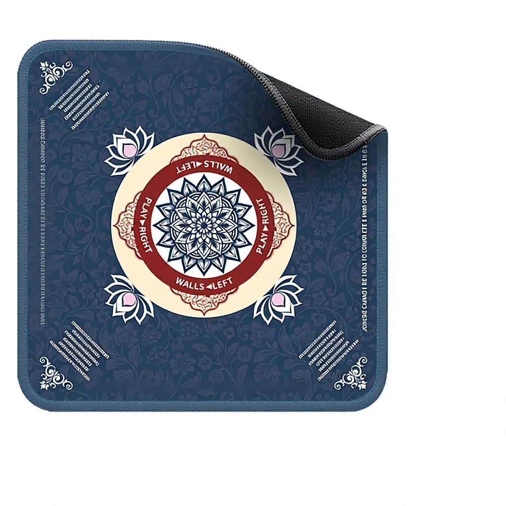 Luxury American Mahjong Mat Rubber Foldable Portable Eco-Friendly Durable for Adults