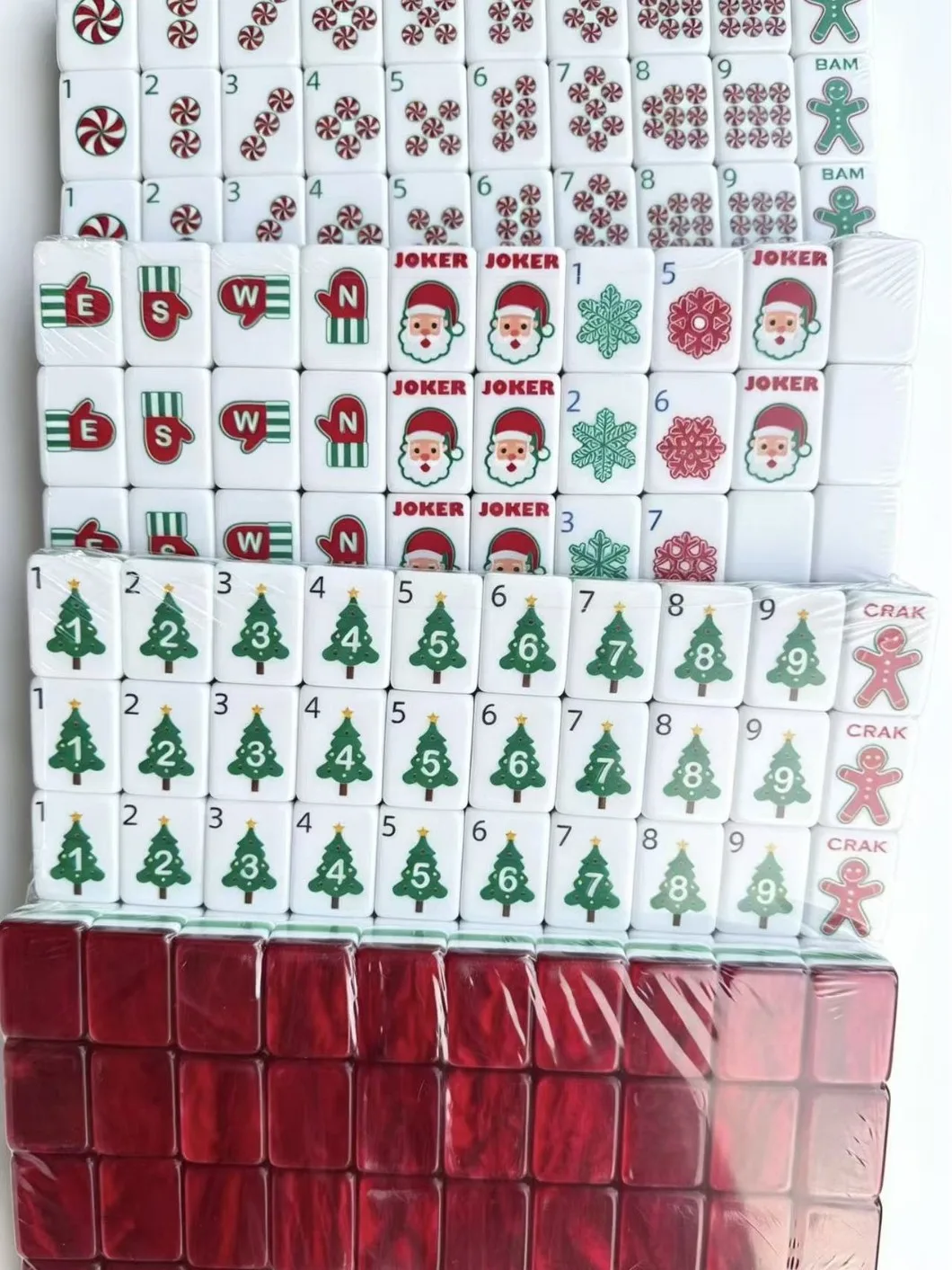 Custom Modern American Luxury Plastic Mahjong Tile detail