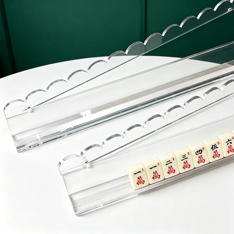 Hot Selling Acrylic Multi-color Transparent Mahjon detail