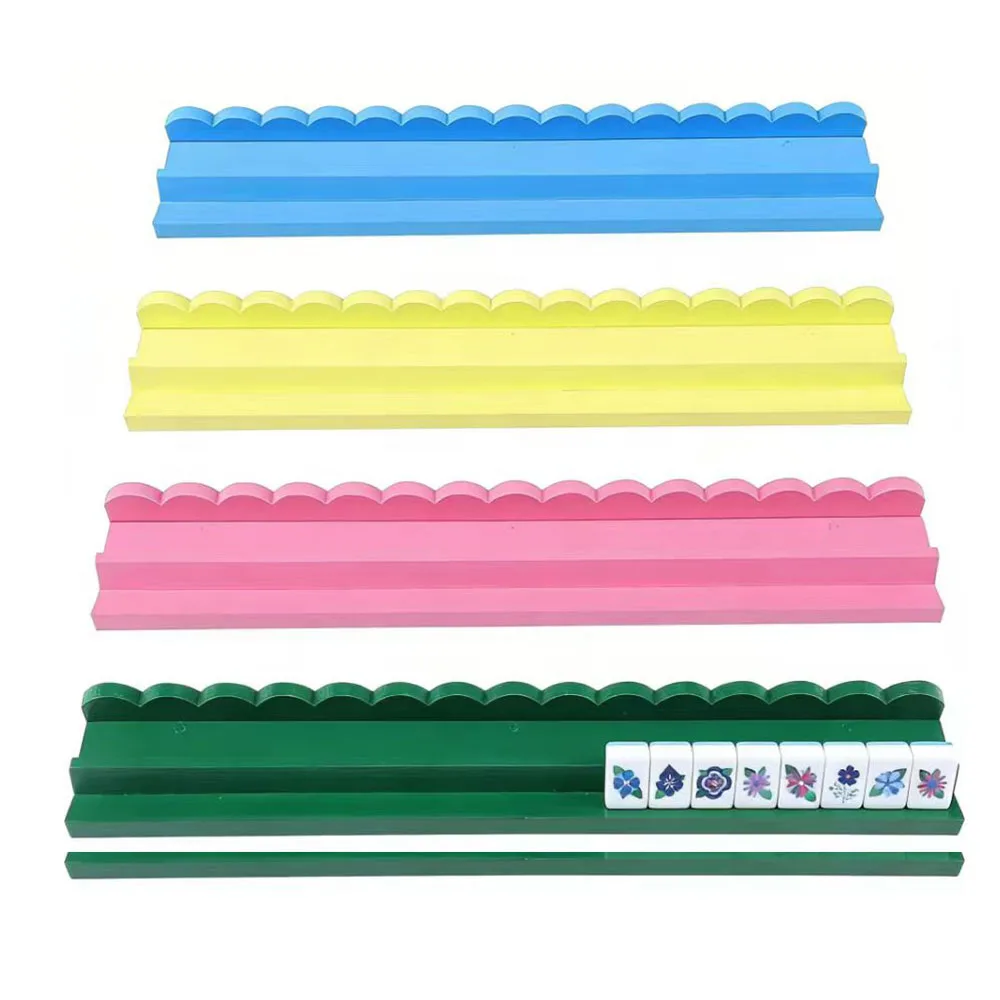 20 Inch White Luxury Modern Wooden Mahjong Racks a detail