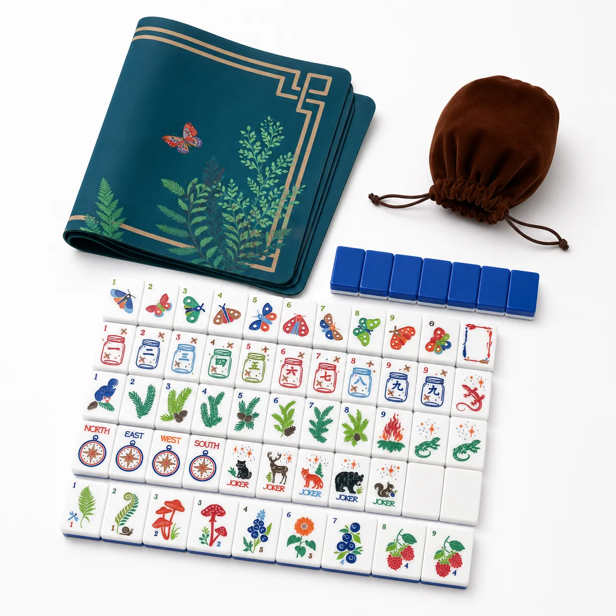 Custom Design Luxury American Mahjong Tiles Set 16 detail