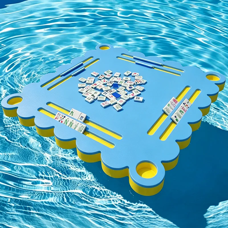 Custom Floating Mahjong Table for Swimming Pool -  detail