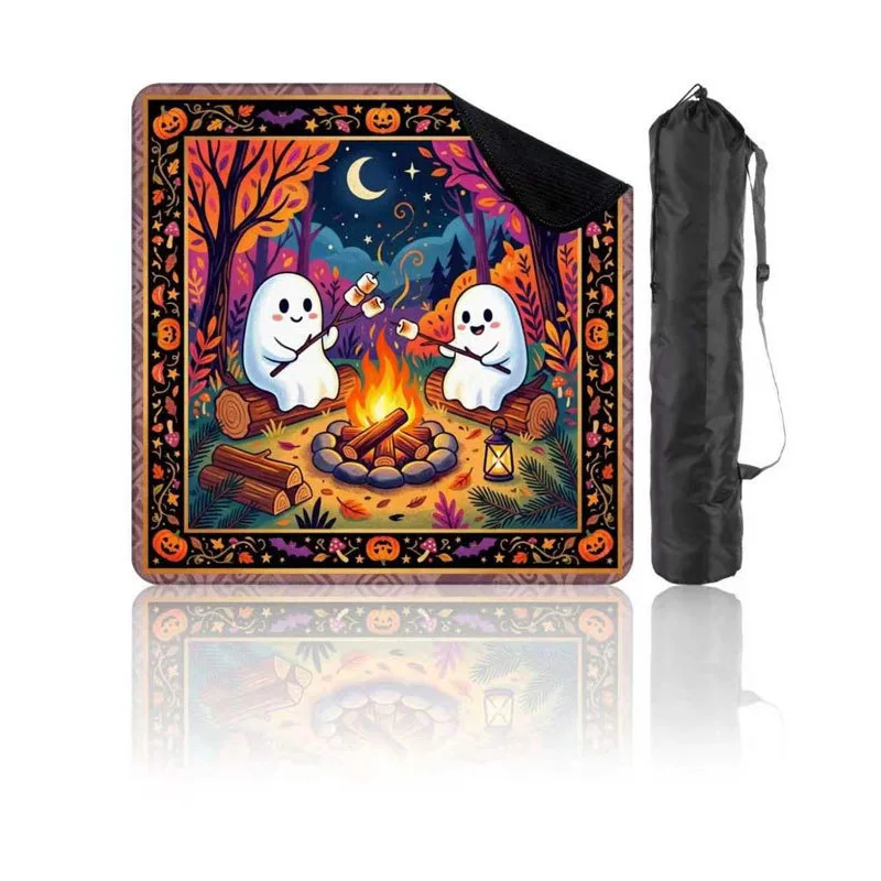 Halloween Witch Cauldron & Mahjong Game Mat Foldab detail