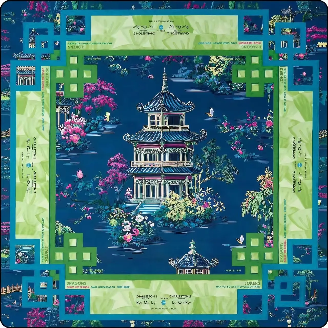 Luxury Silent Game Table Mat Anti-Skid Easy Wipe W detail