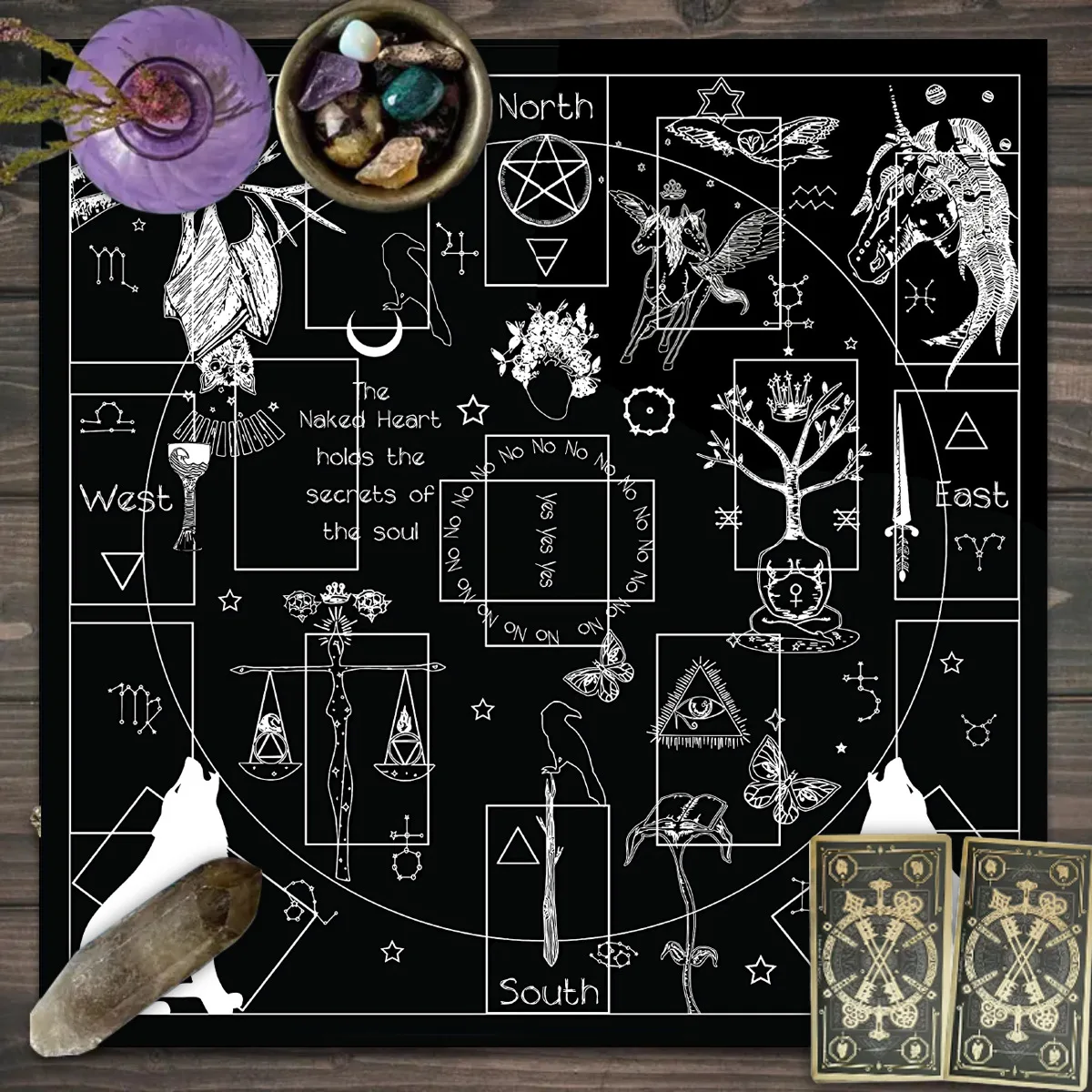 Halloween-themed Mahjong Table Mat Pumpkin and Sku detail