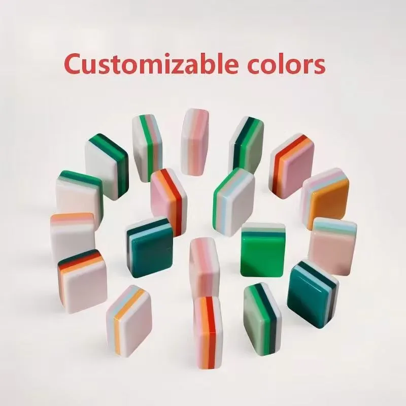 American Luxury Mahjong Tile Set Multi-Layer Acryl detail