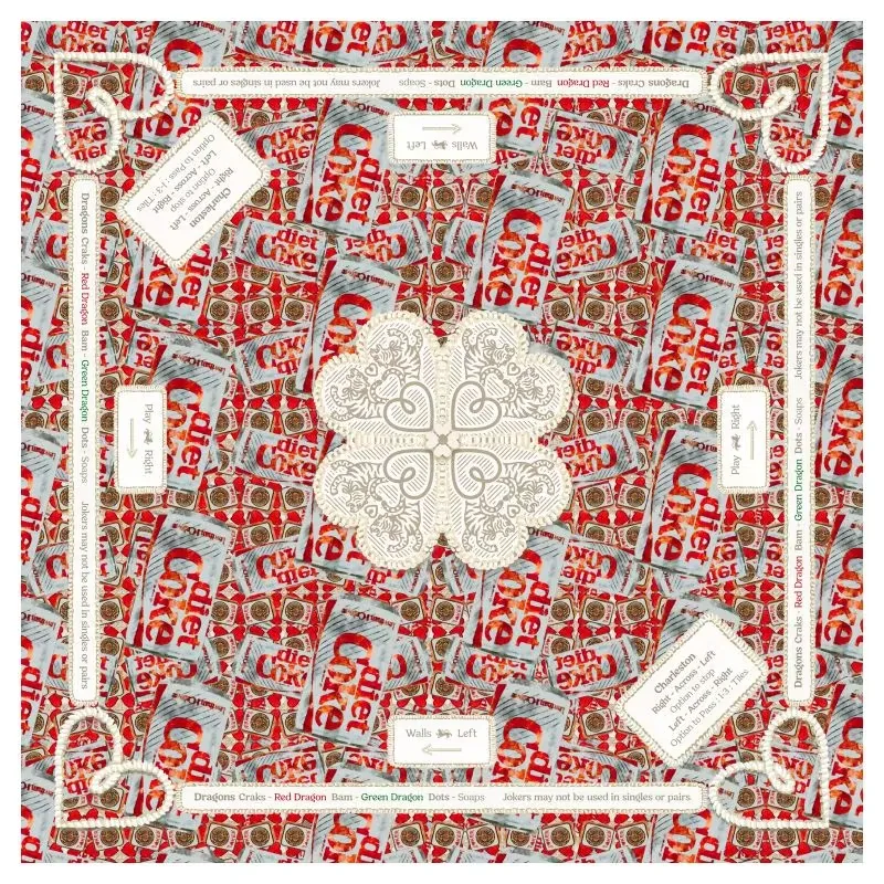Factory Custom Luxury Modern American Mahjong Mat  detail