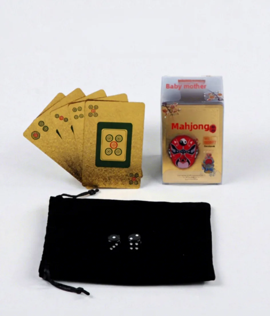 Mahjong Poker Cards Wholesale PVC Plastic Mini Mah detail